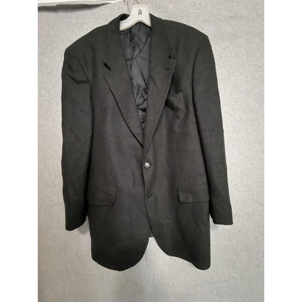 Brandini Blazer Sport‎ Coat Mens 44L Gray Pure Wool Tweed Canada Business Jacket